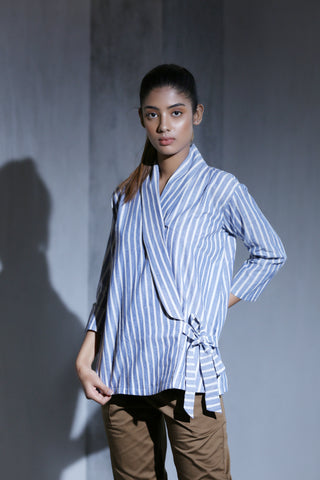 Grey & Black Stripe - Shirt