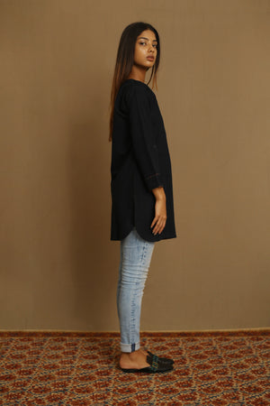 Black - Kurta Top