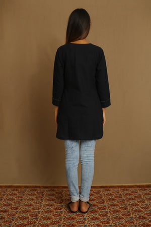 Black - Kurta Top