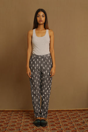 Grey Ikat Pants
