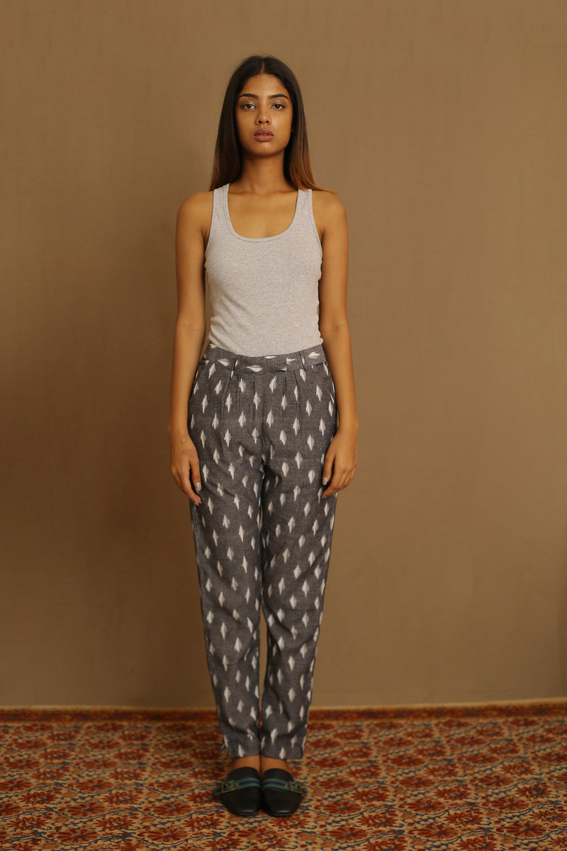 Grey Ikat Pants