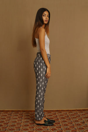 Grey Ikat Pants