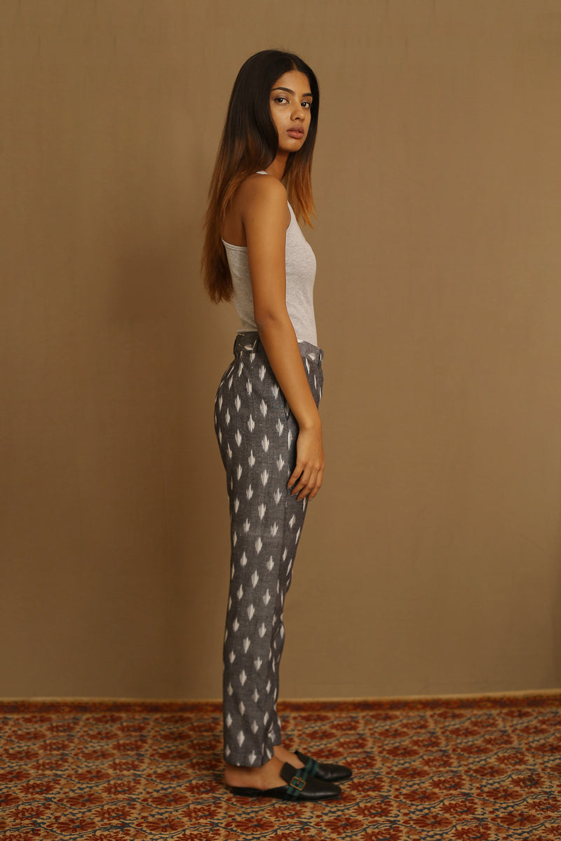 Grey Ikat Pants