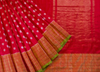 Red and Gold Pochampally Silk