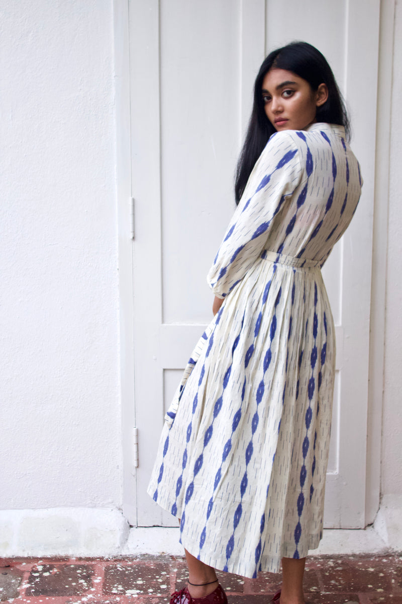 Cream Ikat Dress – www.teorishop.com